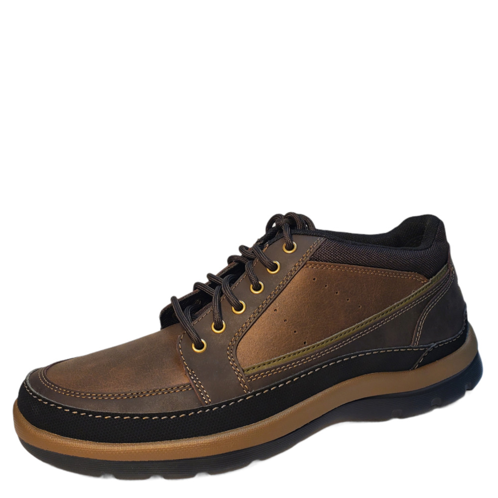 Rockport Men's Get Your Kicks Mudguard Chukka Boots Leather Dark Brown 1…